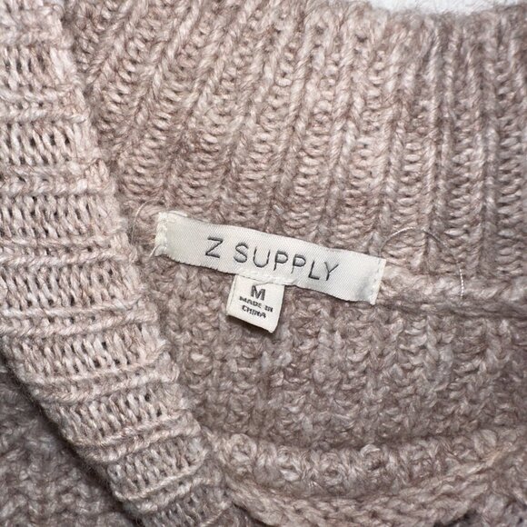 Z Supply Desmond Knit Brown Sweater Sz M - Picture 3 of 5